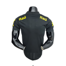 Camisa Brasil Polo Gola Baixa  Preta - Masculina