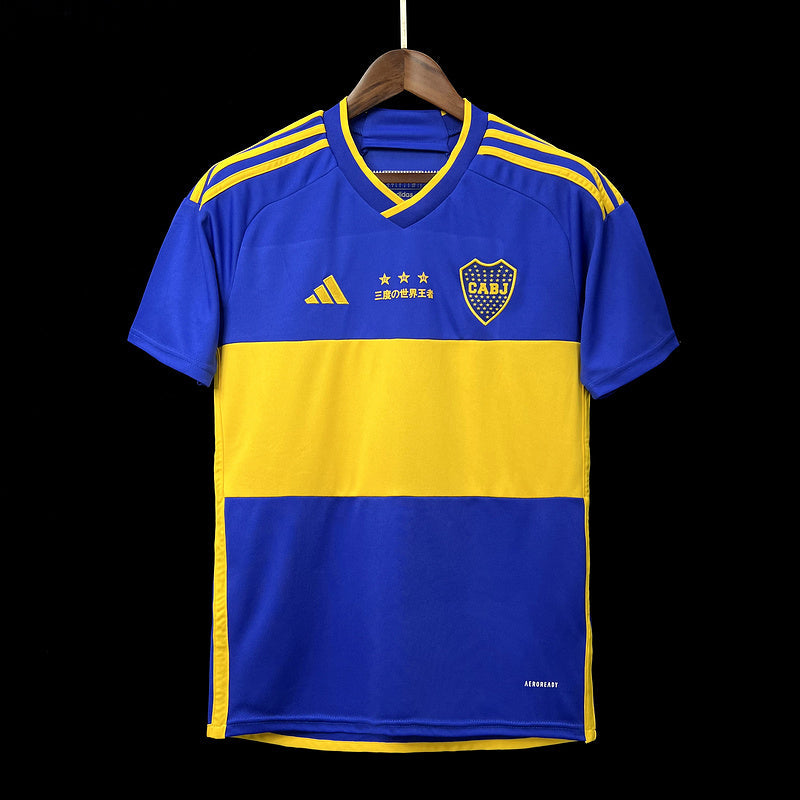 Camisa Boca Juniors - 23/24 - Azul/Amarelo - Ed. Aniversário